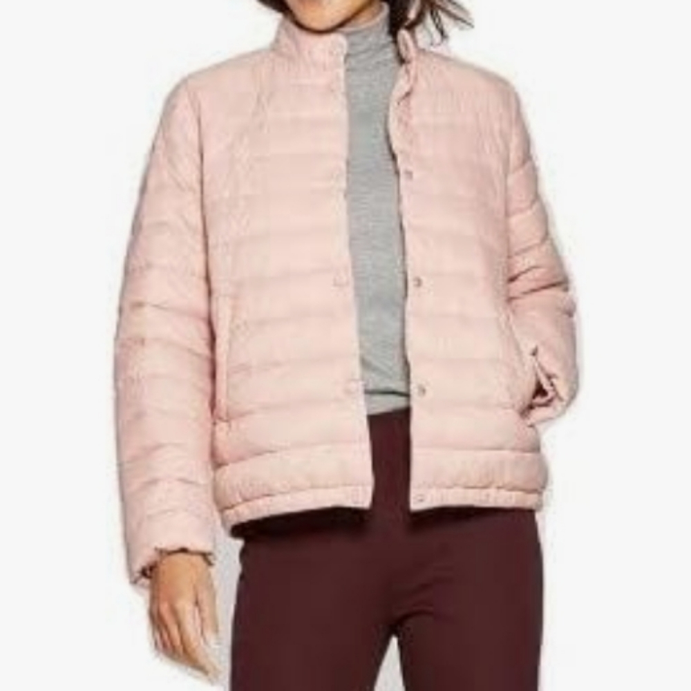 A New Day Blush Pink Quilted Puffer Jacket